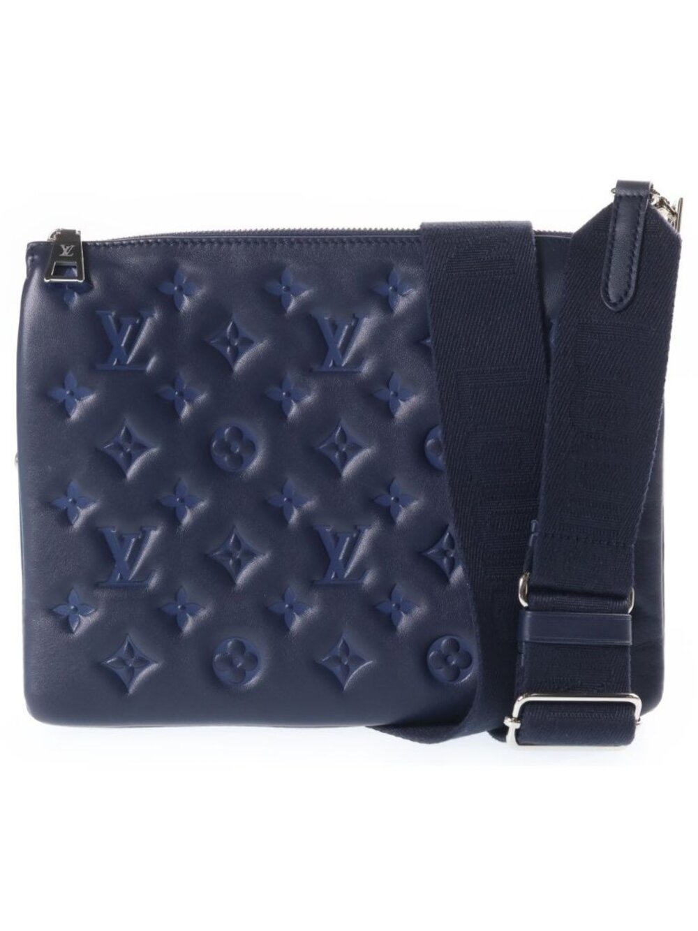 Louis Vuitton Monogram Cousin PM Shoulder Bag Navy Leather